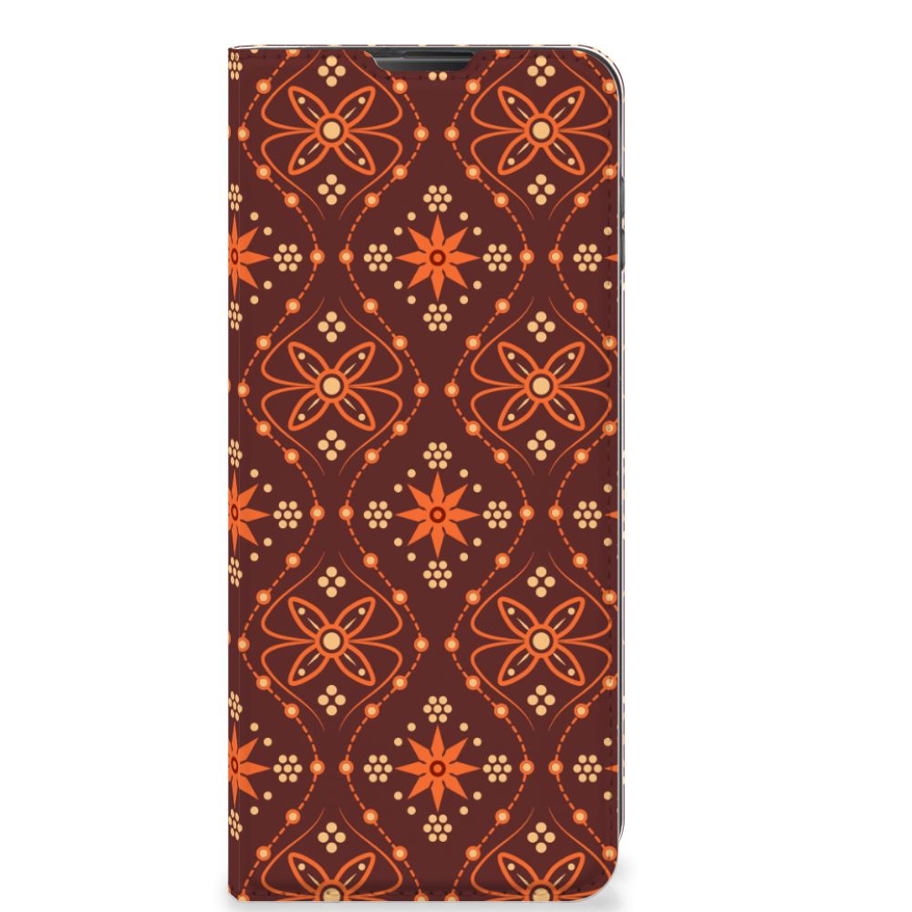 Motorola Moto G 5G Plus Hoesje met Magneet Batik Brown - B2C Telecom