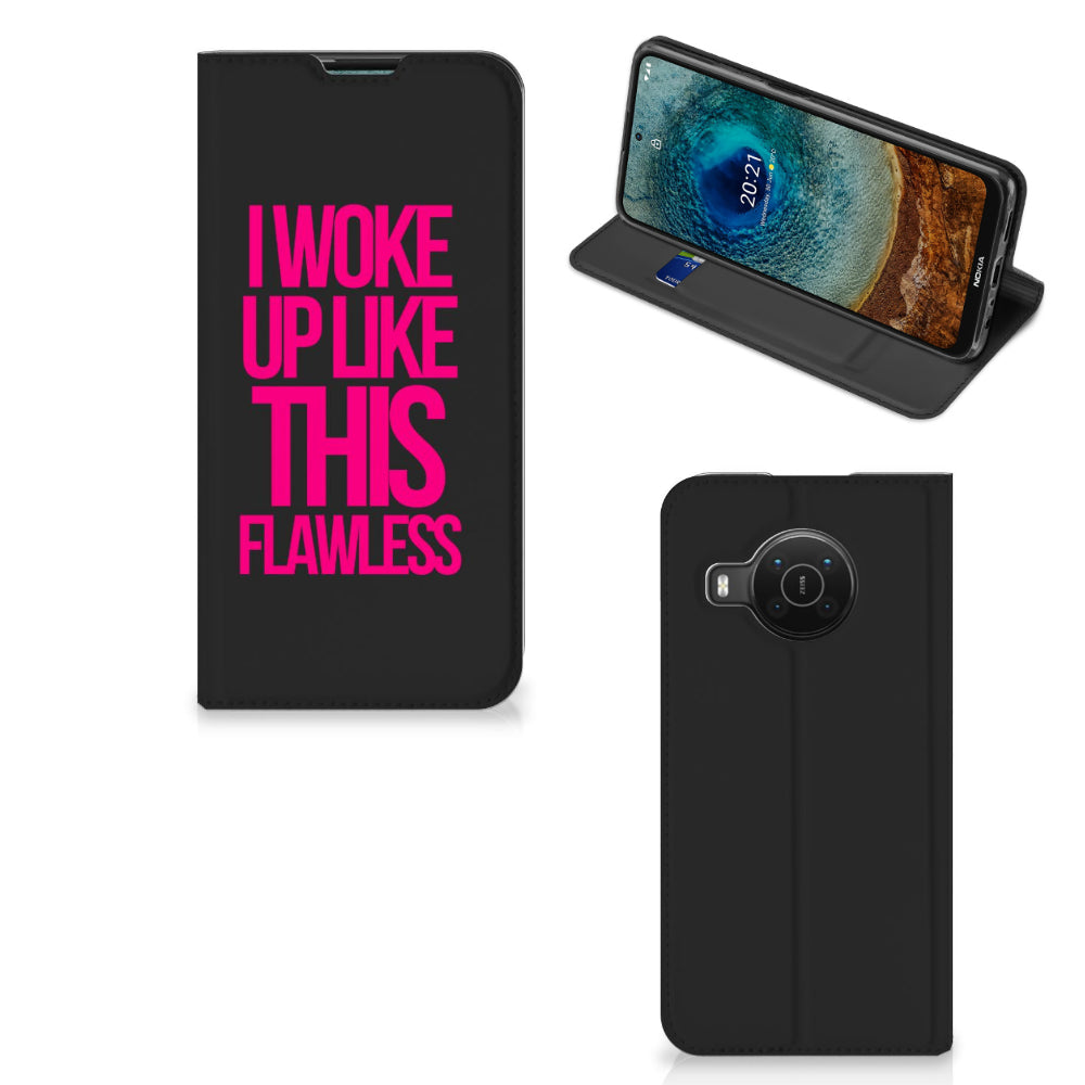 Nokia X20 | X10 Hoesje met tekst Woke Up - Origineel Cadeau Zelf Maken