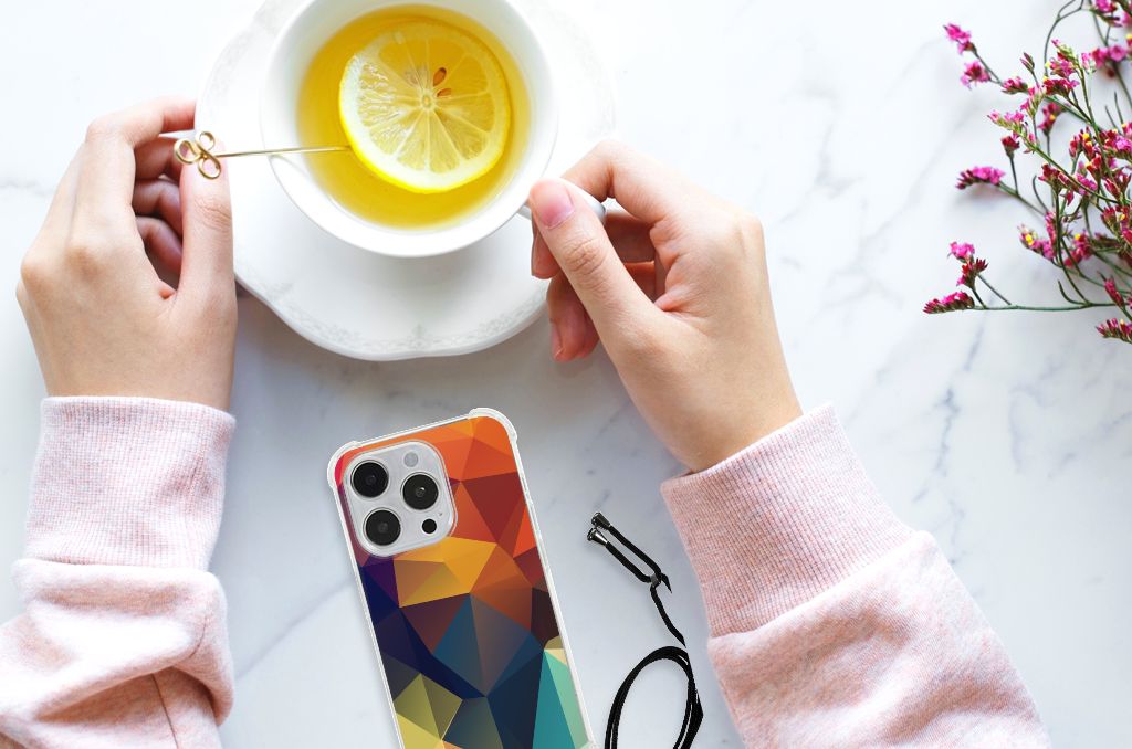iPhone 14 Pro Max Shockproof Case Polygon Color B2C Telecom