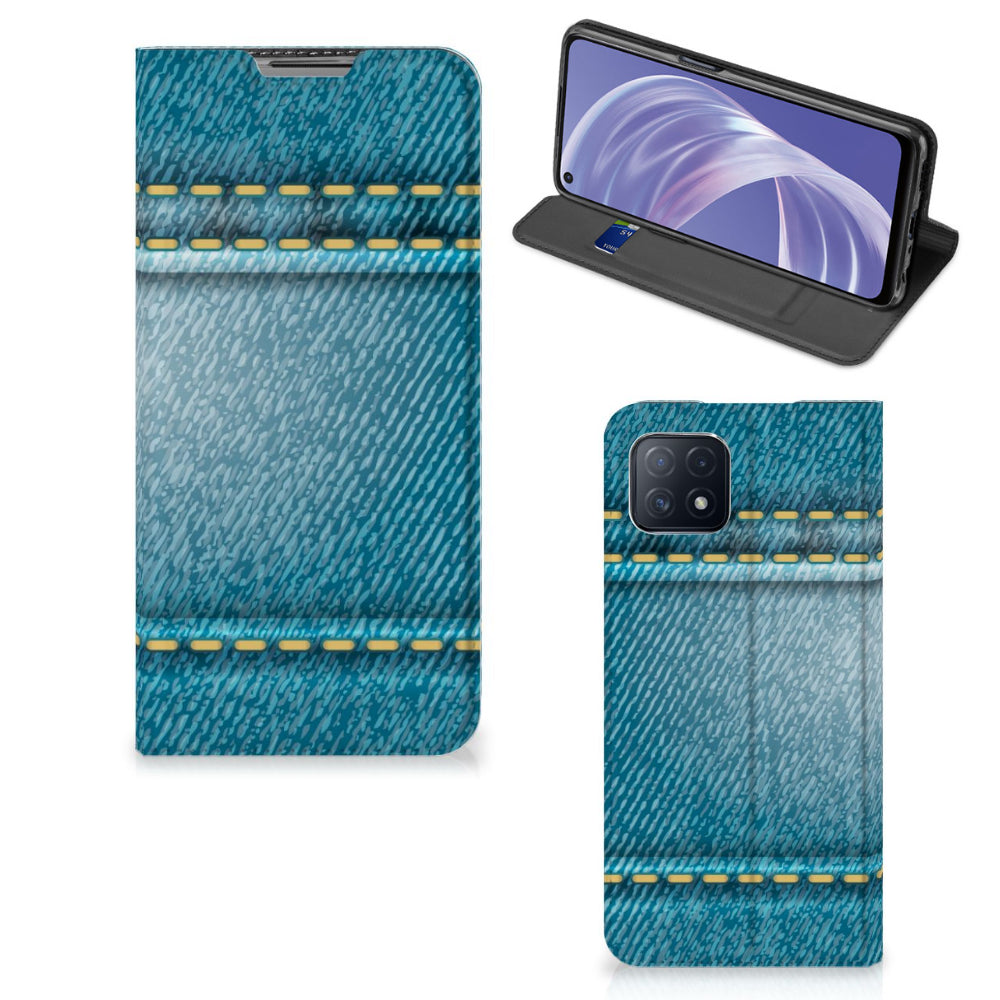 OPPO A73 5G Hippe Standcase Jeans