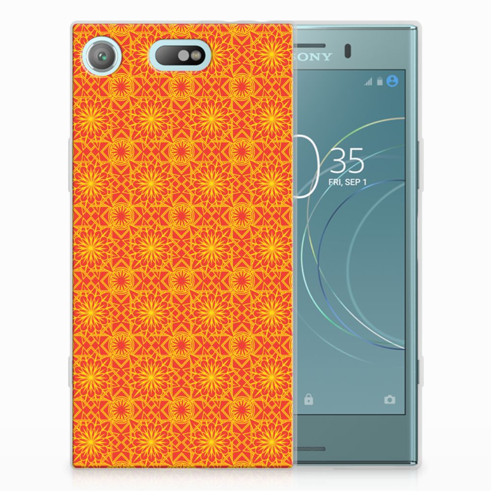 Sony Xperia XZ1 Compact TPU bumper Batik Oranje