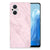 OPPO Reno8 Lite TPU Siliconen Hoesje Marble Pink - Origineel Cadeau Vriendin