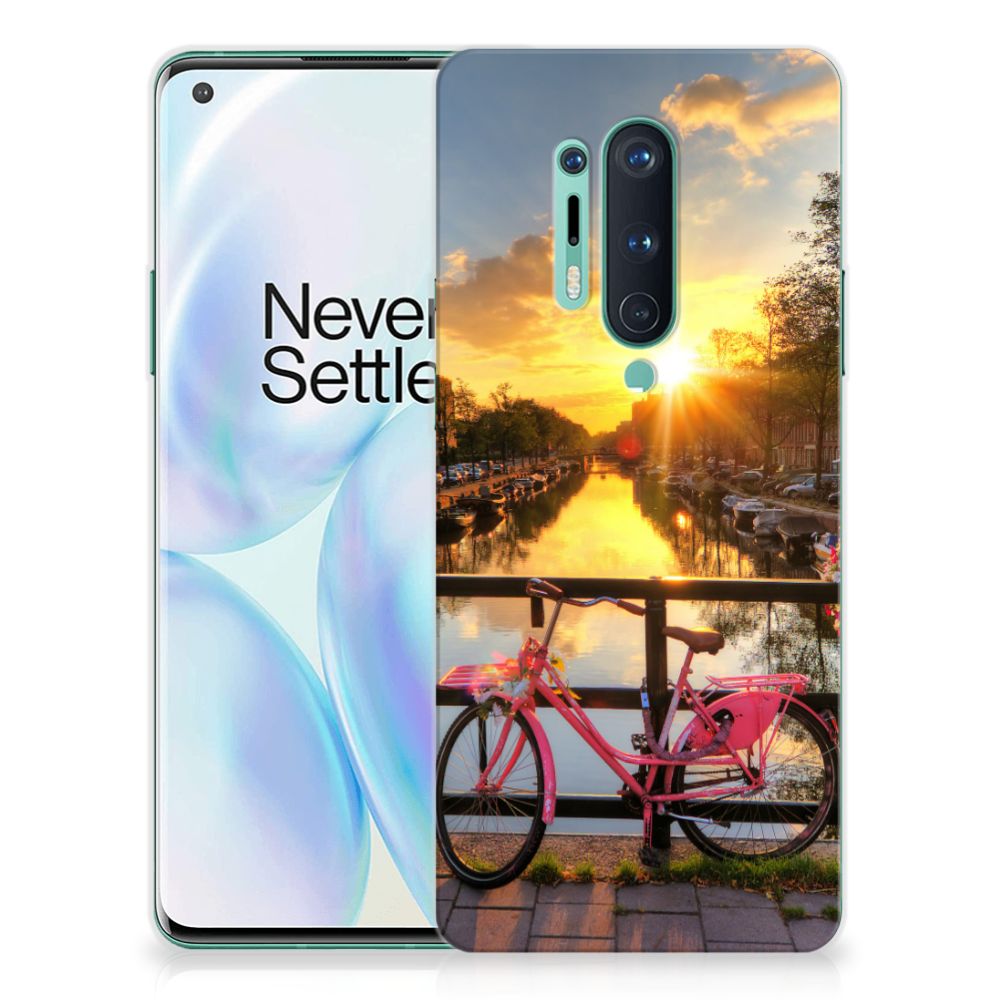 OnePlus 8 Pro Siliconen Back Cover Amsterdamse Grachten