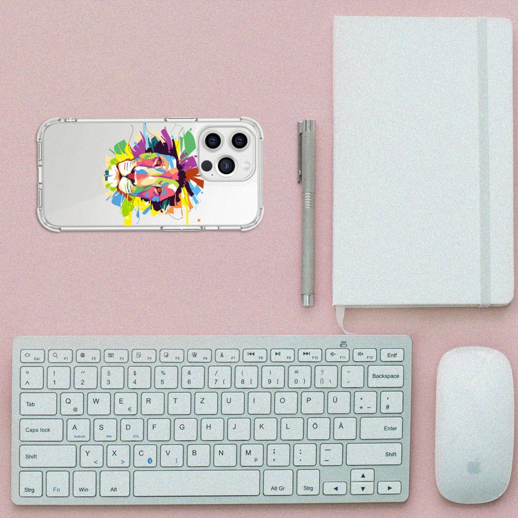 iPhone 13 Pro Max Stevig Bumper Hoesje Lion Color - B2C Telecom