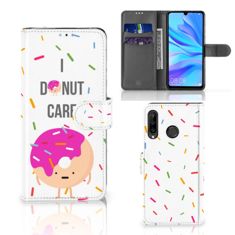 Huawei P30 Lite (2020) Book Cover Donut Roze