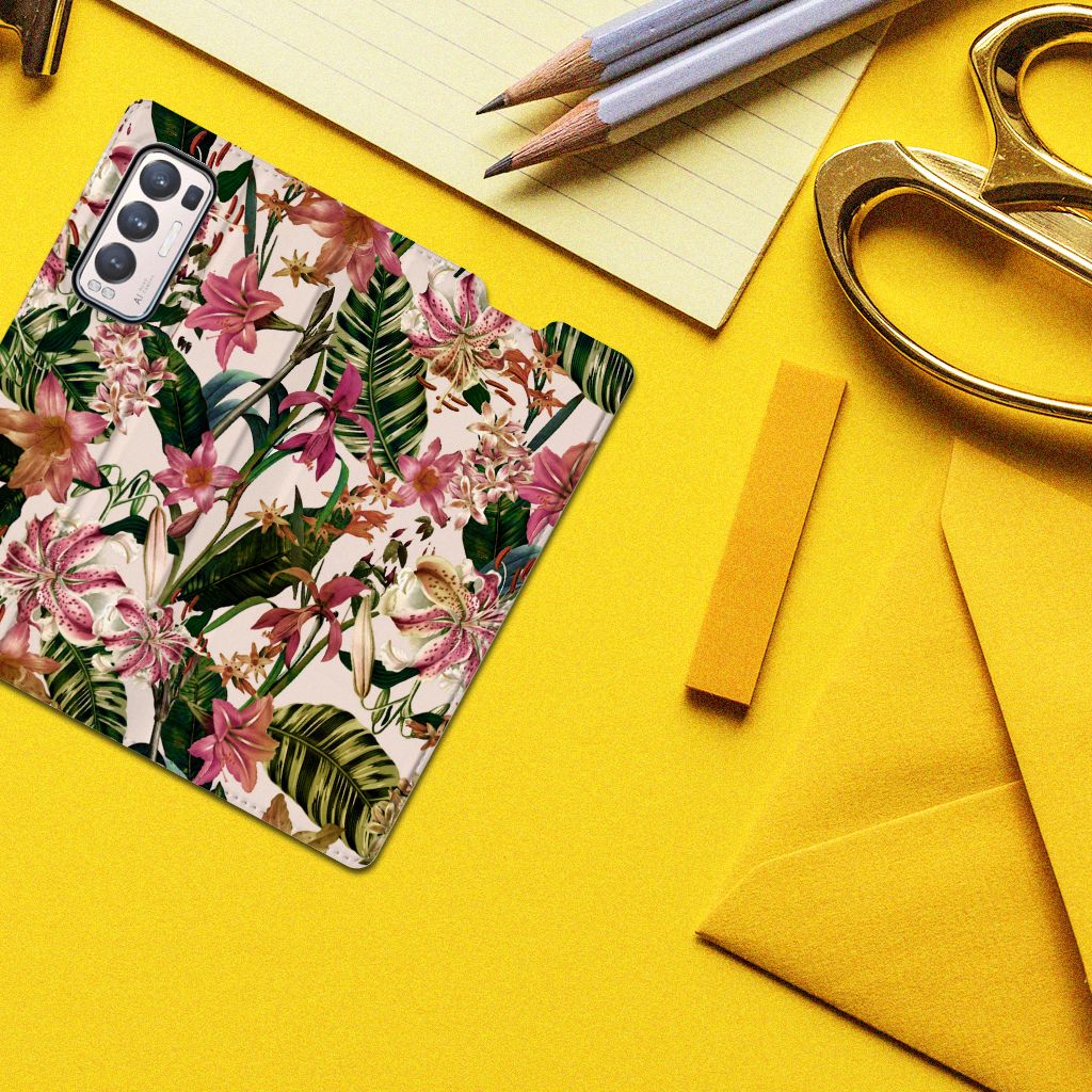 OPPO Find X3 Neo Smart Cover Flowers - B2C Telecom