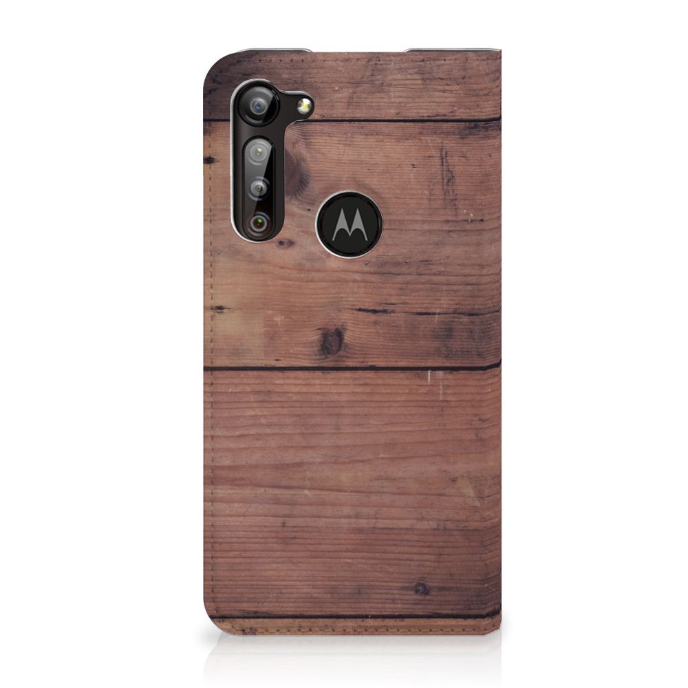 Motorola Moto G8 Power Book Wallet Case Old Wood - B2C Telecom