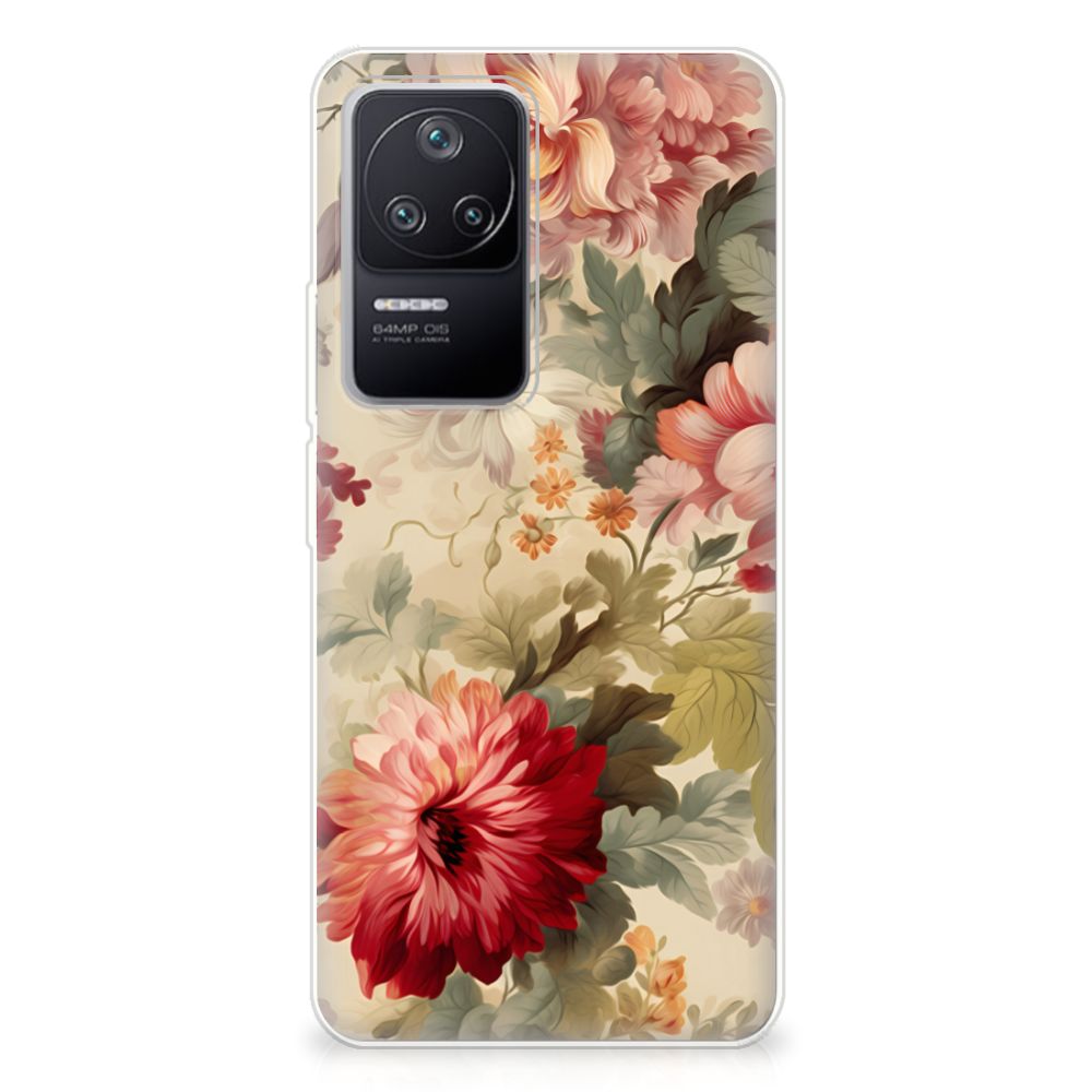 TPU Case voor Xiaomi Poco F4 Bloemen