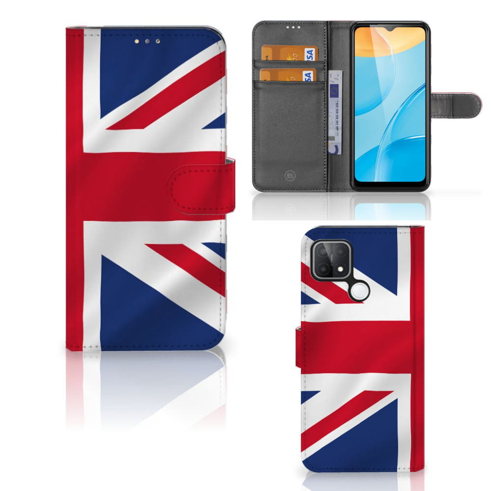 OPPO A15 Bookstyle Case Groot-Brittannië