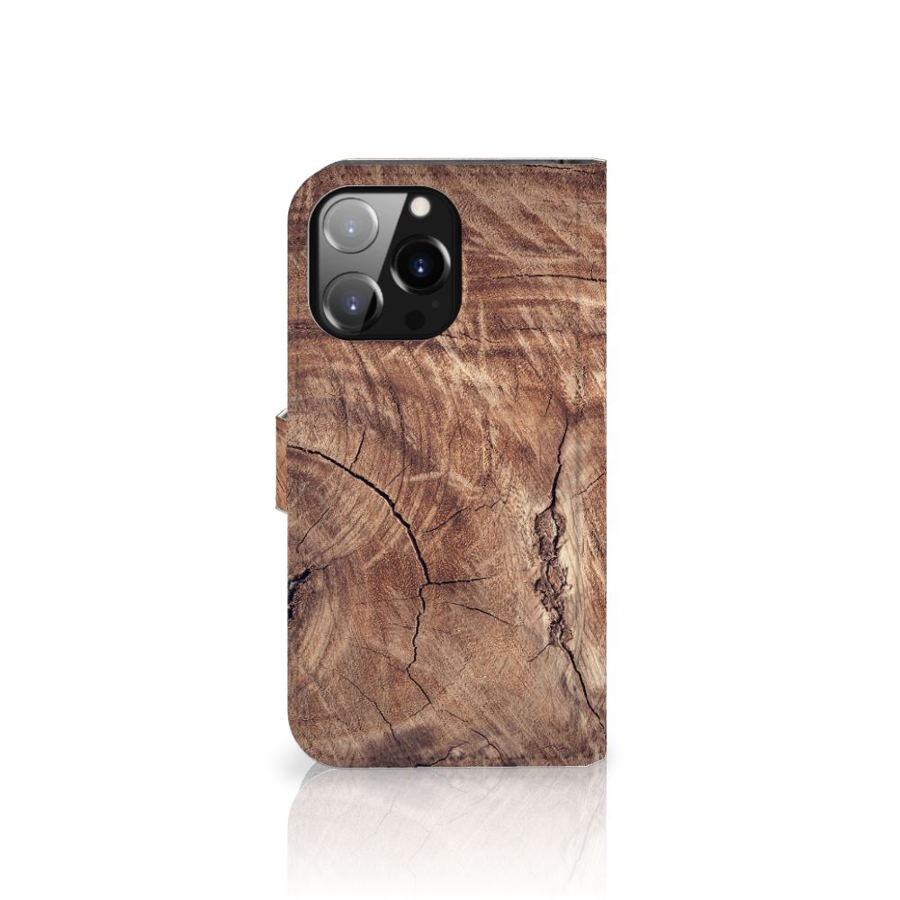 iPhone 14 Pro Max Book Style Case Tree Trunk