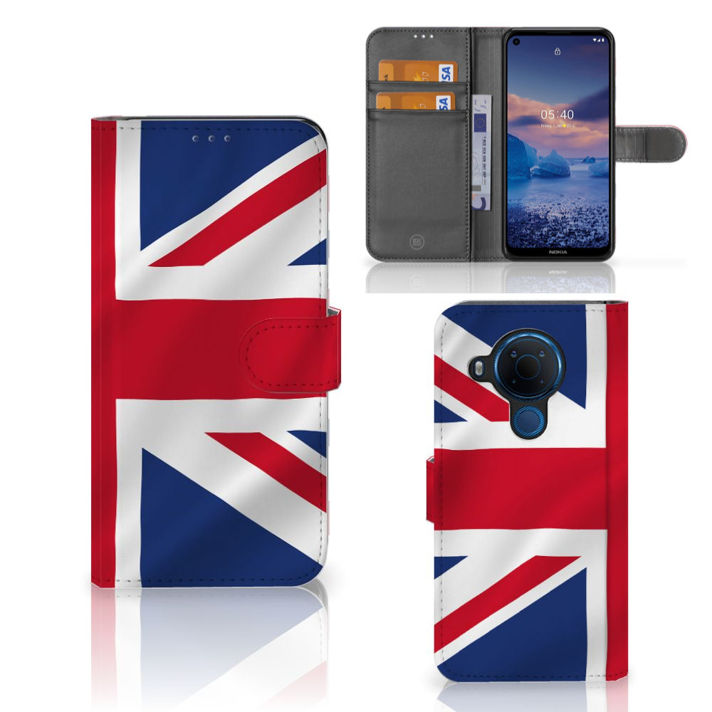 Nokia 5.4 Bookstyle Case Groot-Brittannië
