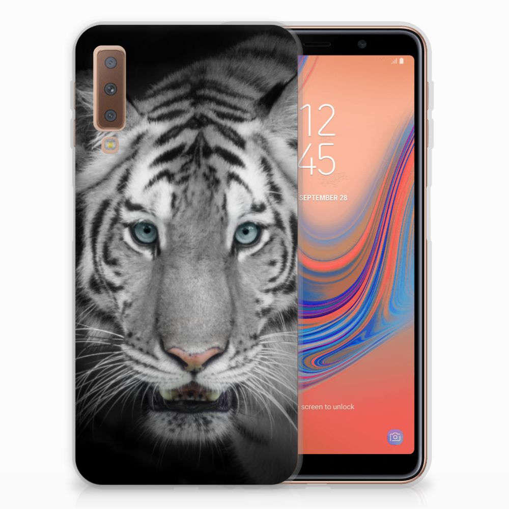 Samsung Galaxy A7 (2018) TPU Hoesje Tijger