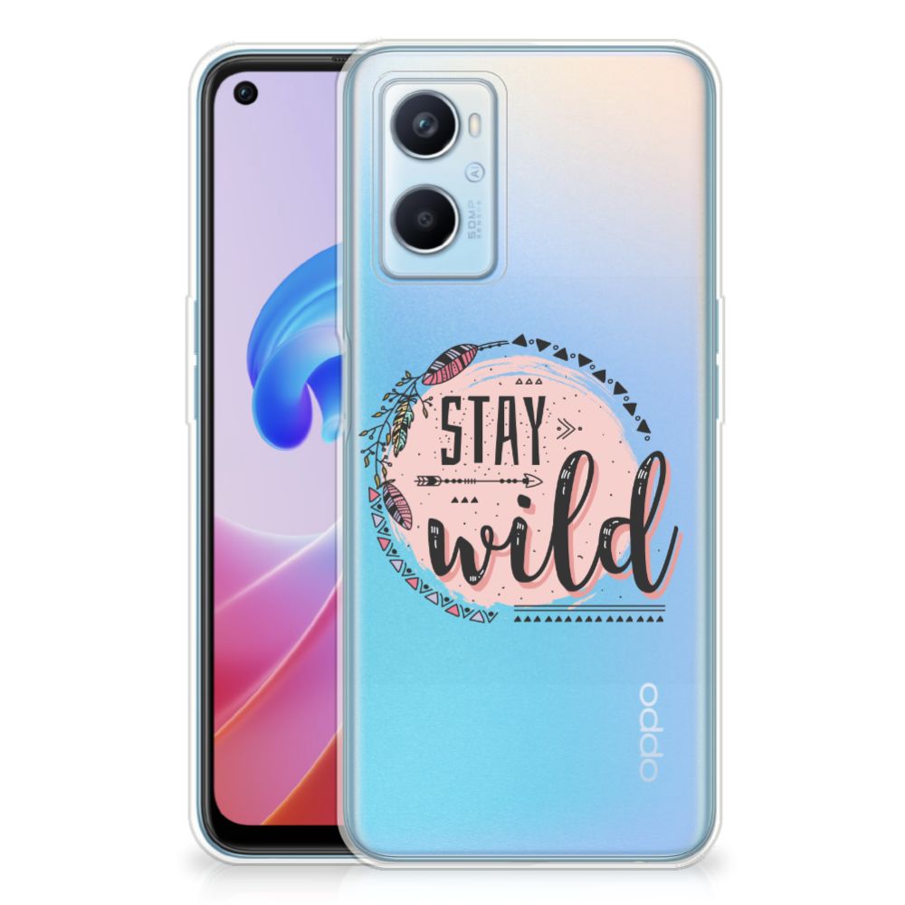 OPPO A96 | OPPO A76 Telefoonhoesje met Naam Boho Stay Wild B2C Telecom