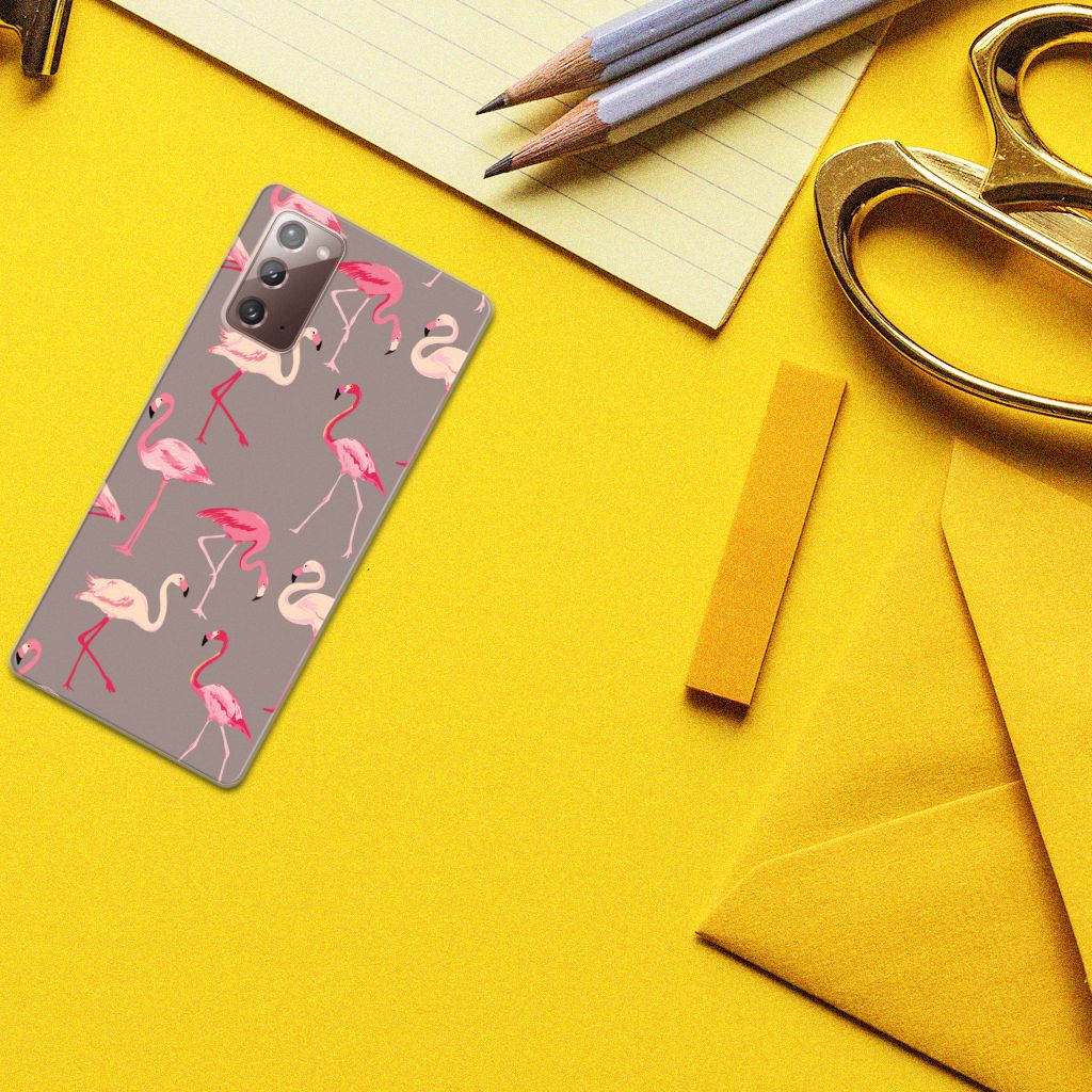 Samsung Note 20 TPU Hoesje Flamingo B2C Telecom
