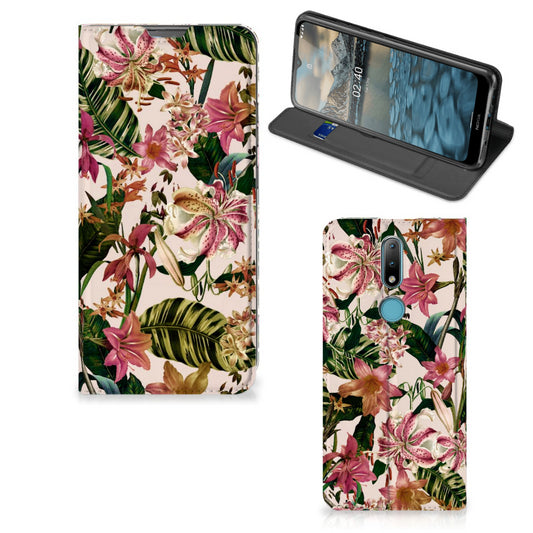 Nokia 2.4 Smart Cover Flowers