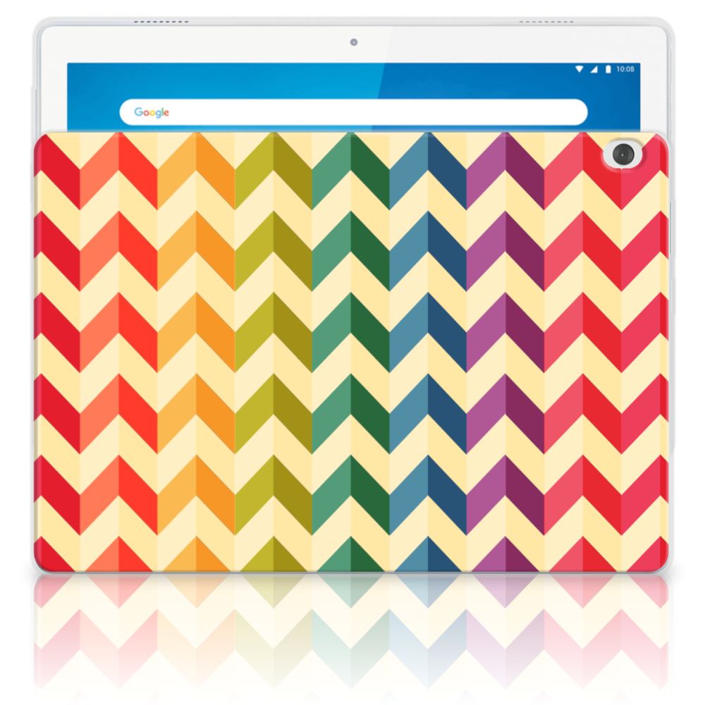 Lenovo Tab M10 Hippe Hoes Zigzag Multi Color