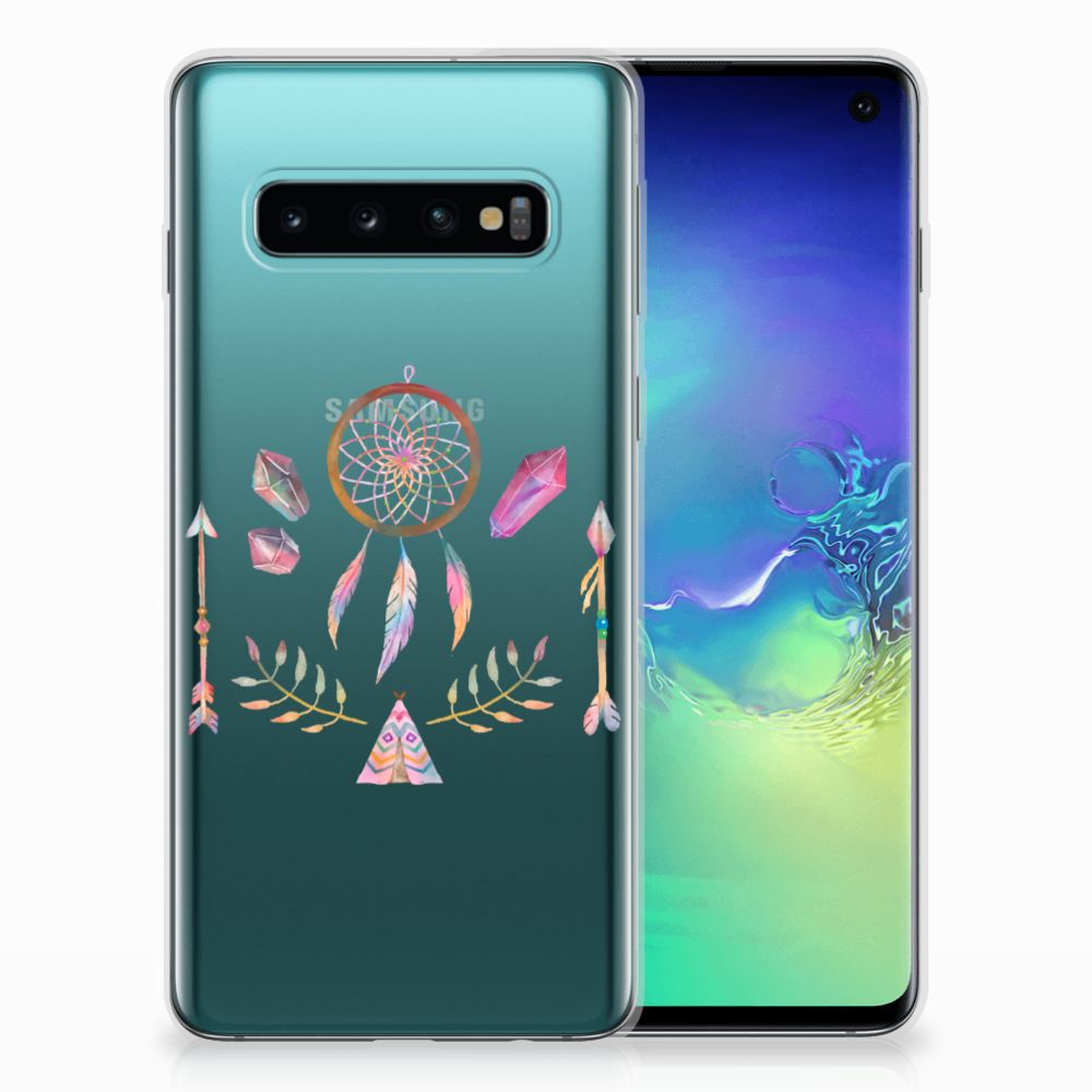 Samsung Galaxy S10 Telefoonhoesje met Naam Boho Dreamcatcher