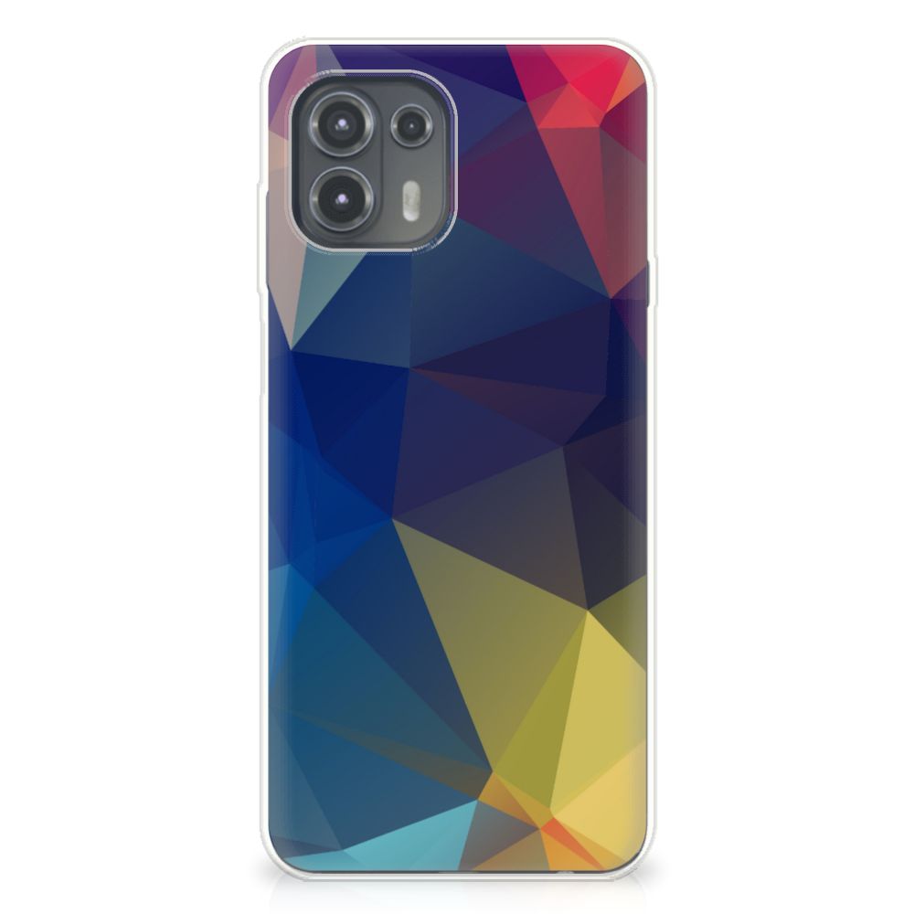 Motorola Edge 20 Lite TPU Hoesje Polygon Dark B2C Telecom
