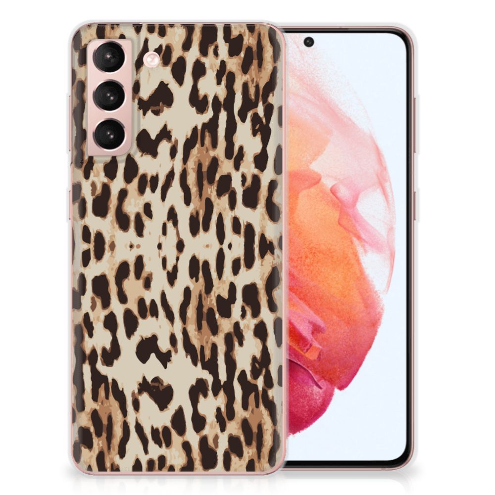 Samsung Galaxy S21 TPU Hoesje Leopard