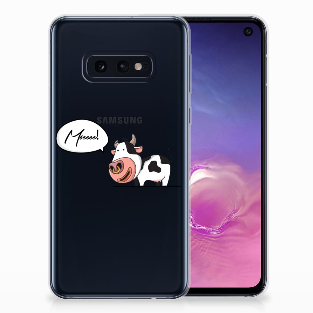 Samsung Galaxy S10e Telefoonhoesje met Naam Cow