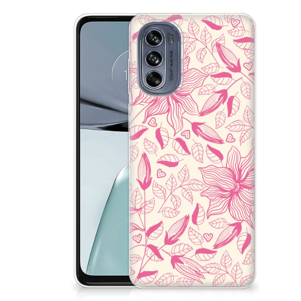 Motorola Moto G62 5G TPU Case Pink Flowers B2C Telecom