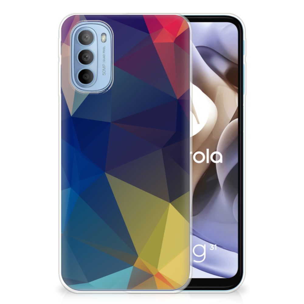 Motorola Moto G31 | G41 TPU Hoesje Polygon Dark B2C Telecom