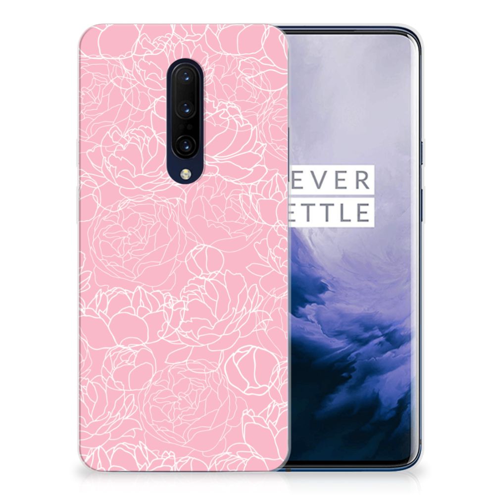 OnePlus 7 Pro TPU Case White Flowers