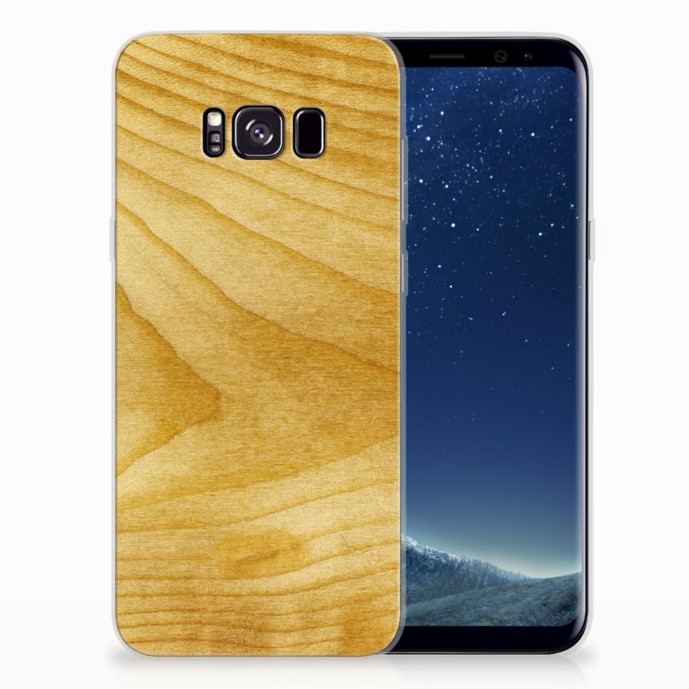 Samsung Galaxy S8 Plus Bumper Hoesje Licht Hout