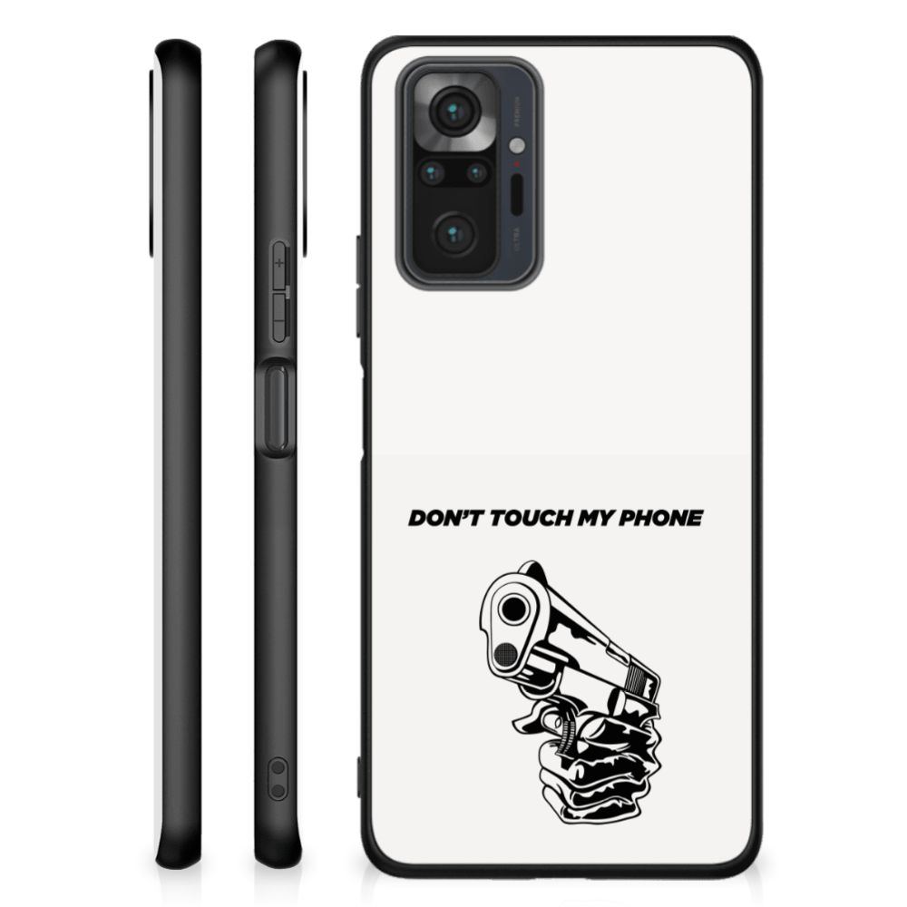 Xiaomi Redmi Note 10 Pro Telefoon Hoesje Gun Don't Touch My Phone B2C Telecom
