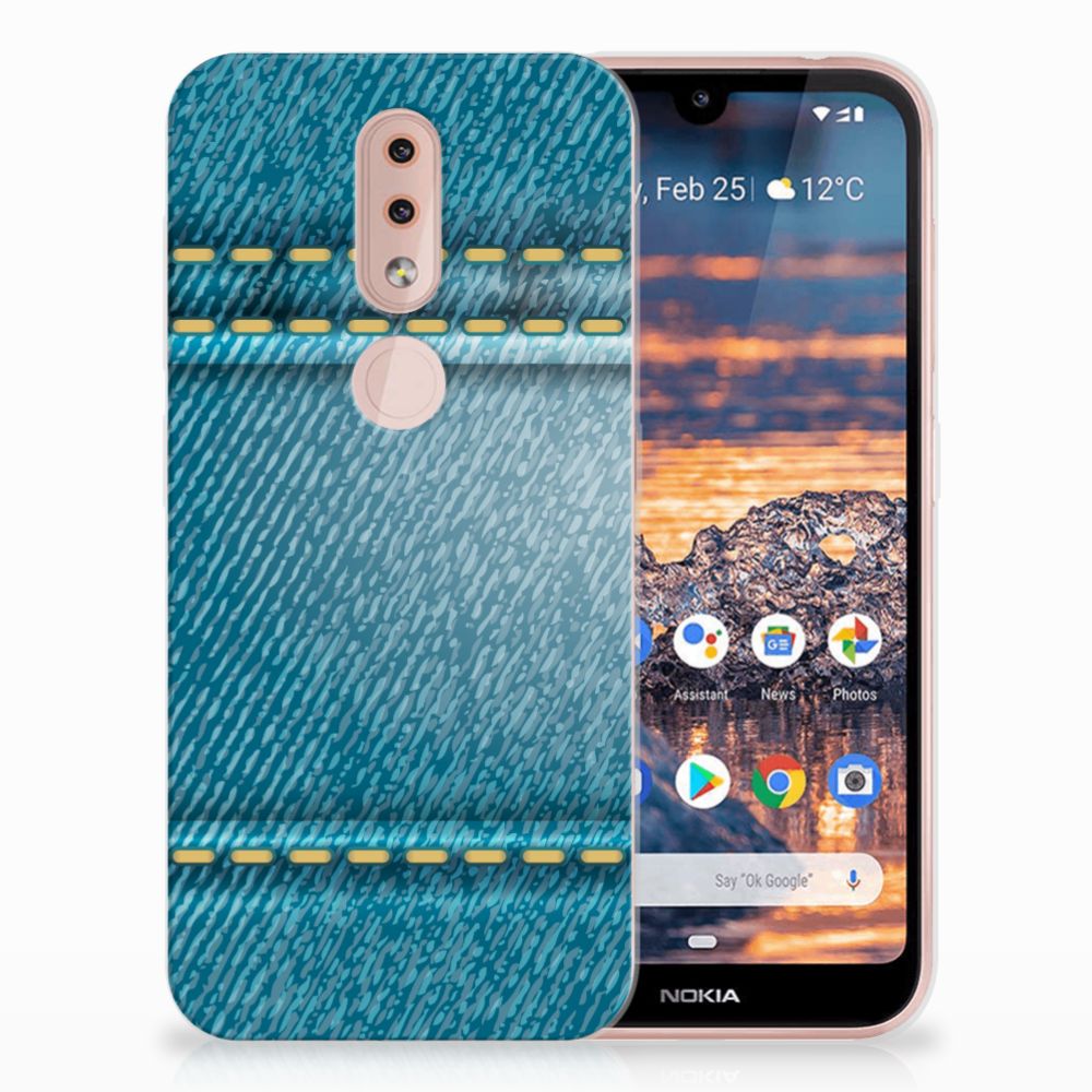 Nokia 4.2 Silicone Back Cover Jeans