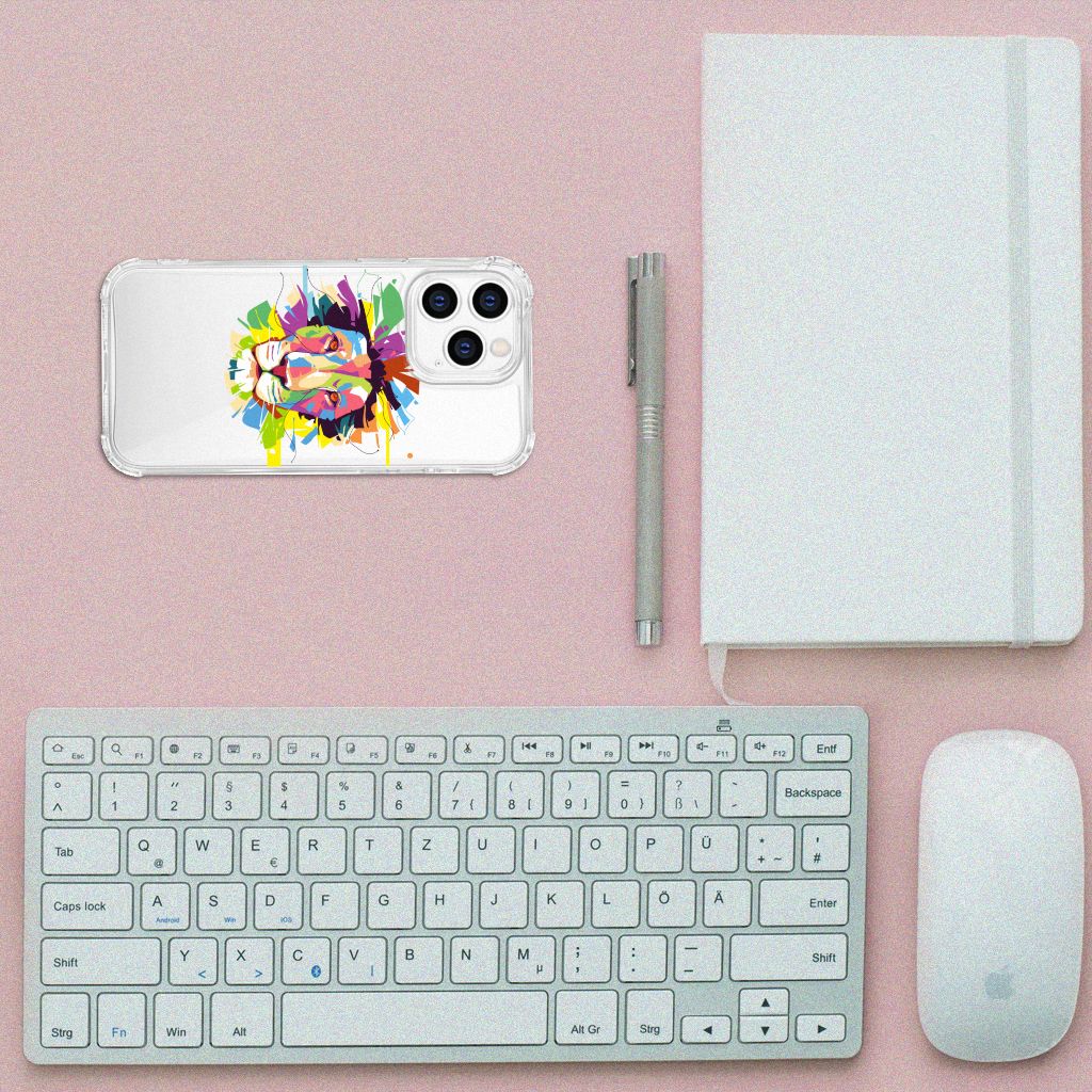 iPhone 14 Pro Stevig Bumper Hoesje Lion Color B2C Telecom