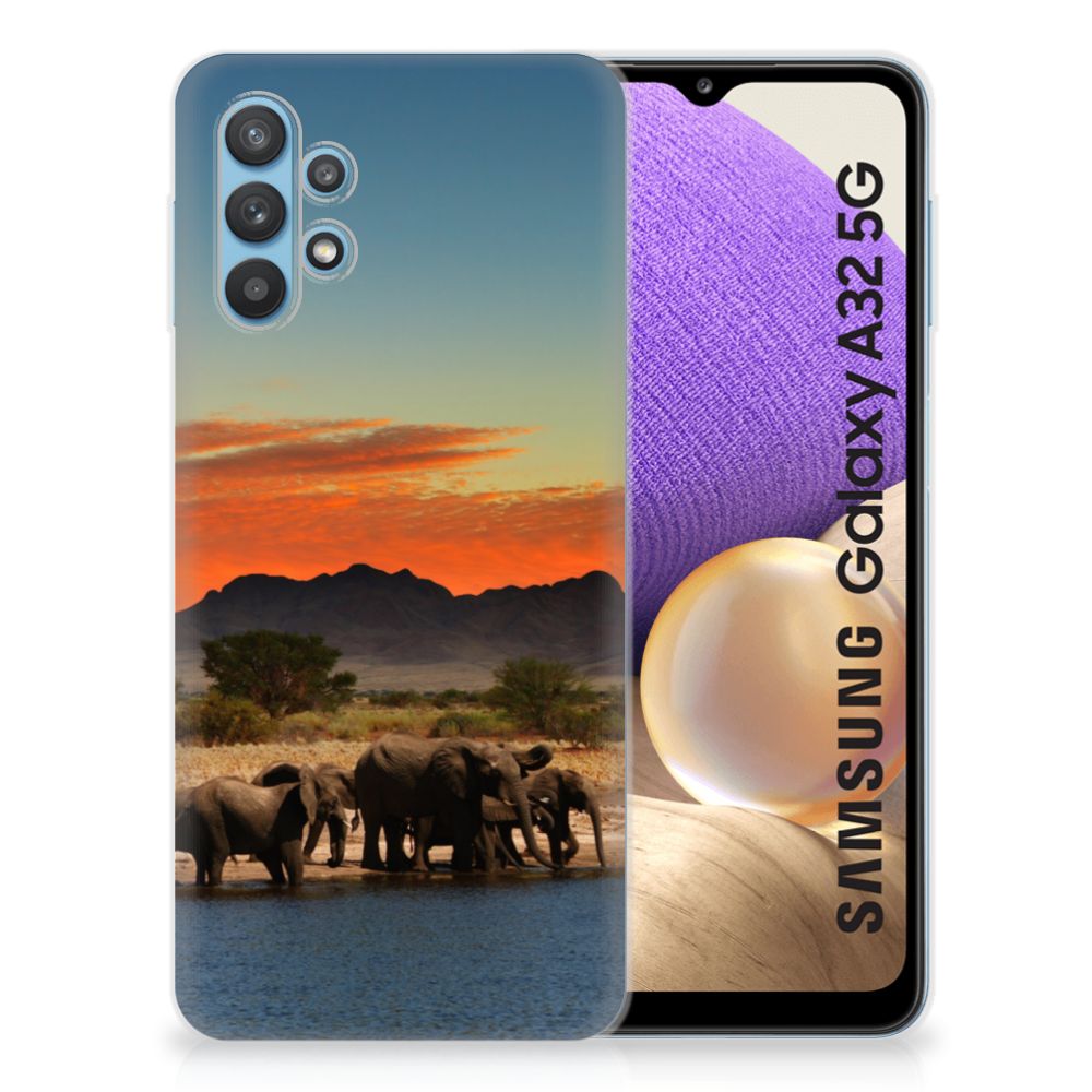 Samsung Galaxy A32 5G TPU Hoesje Olifanten B2C Telecom