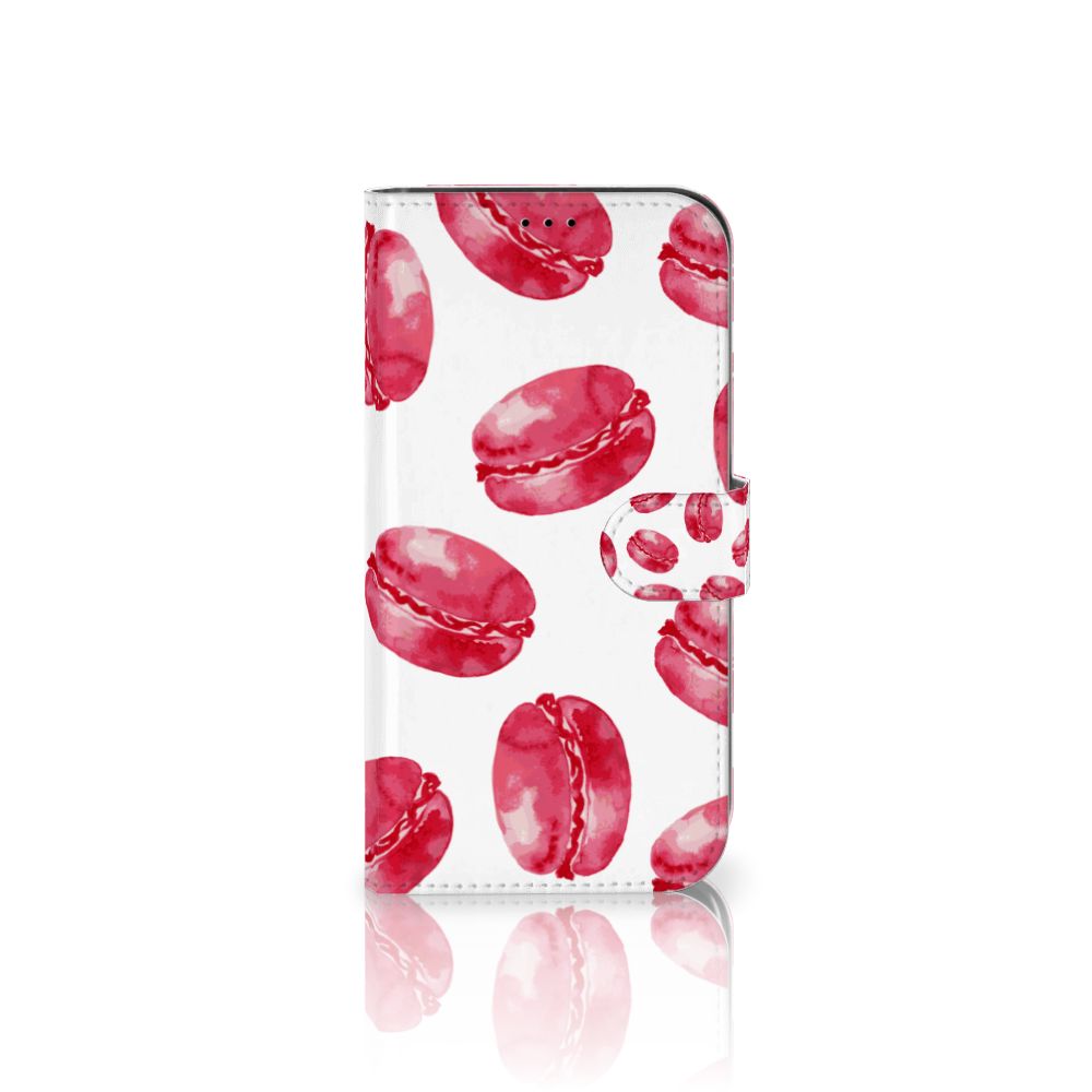 iPhone 13 Pro Max Book Cover Pink Macarons