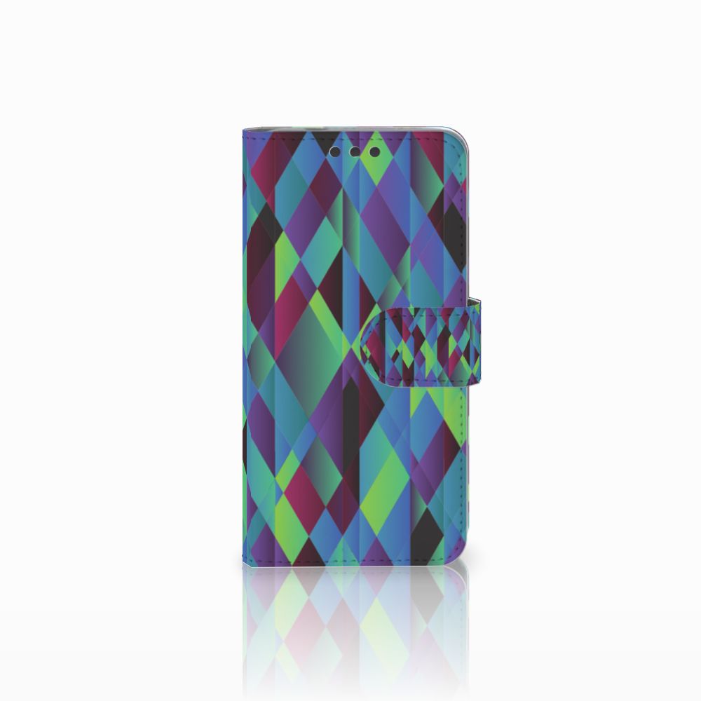 Microsoft Lumia 650 Book Case Abstract Green Blue