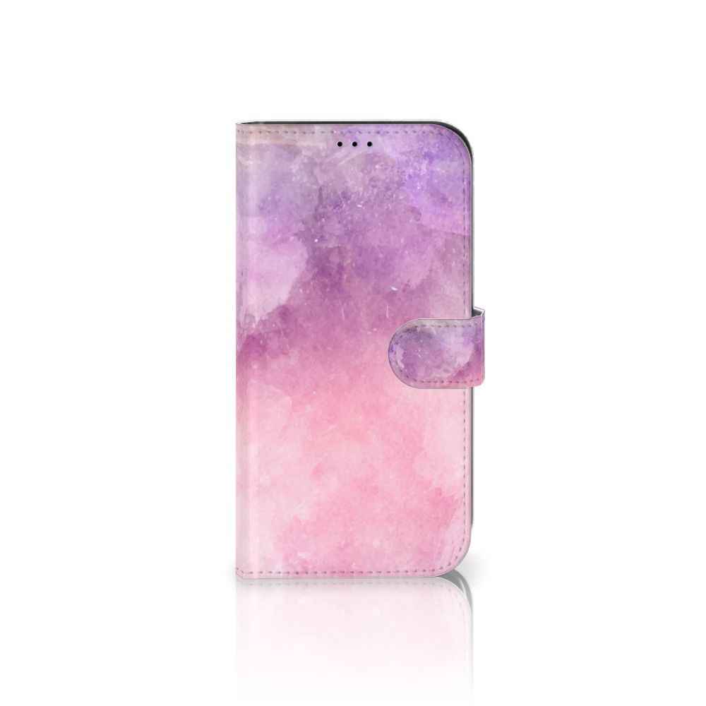 Hoesje iPhone 13 Pro Max Pink Purple Paint met schilderachtig ontwerp en sterke TPU-siliconen bescherming.
