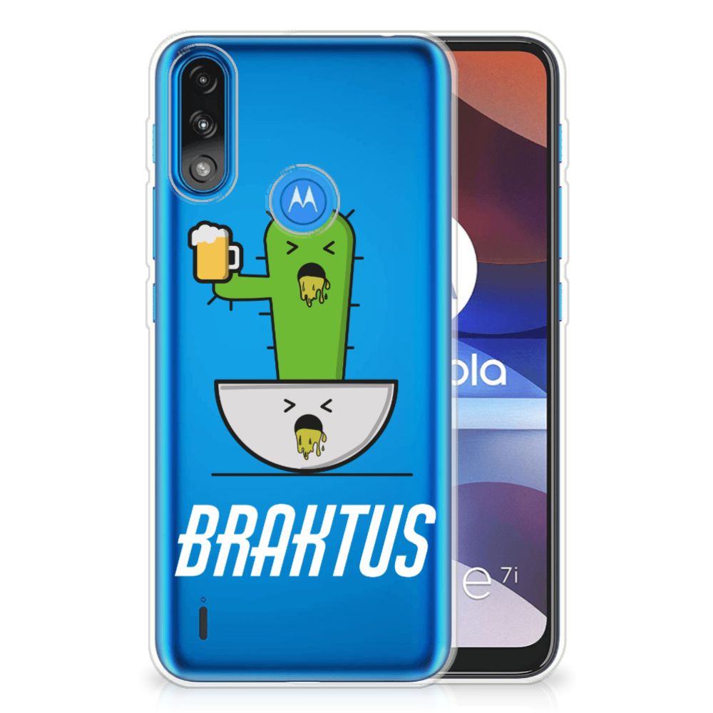 Motorola Moto E7/E7i Power Telefoonhoesje met Naam Braktus