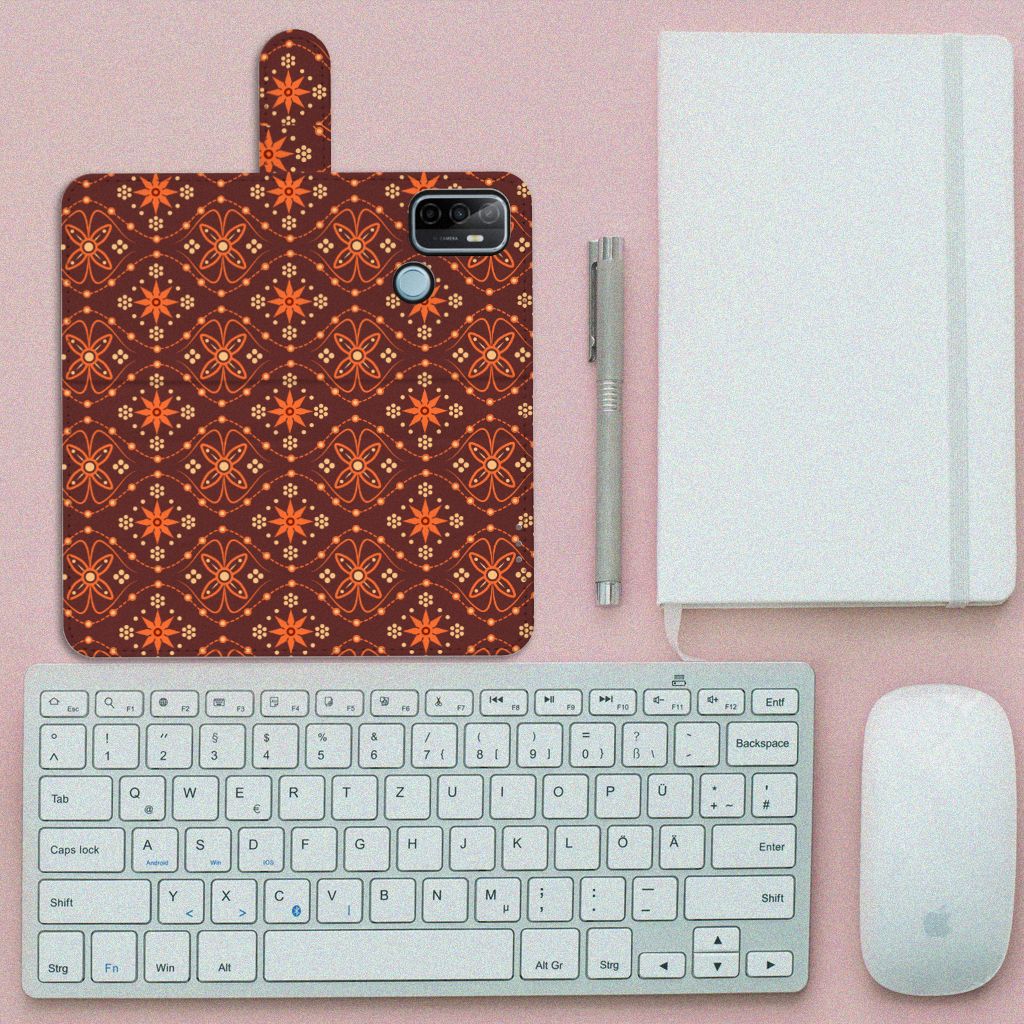 OPPO A53 | OPPO A53s Telefoon Hoesje Batik Brown