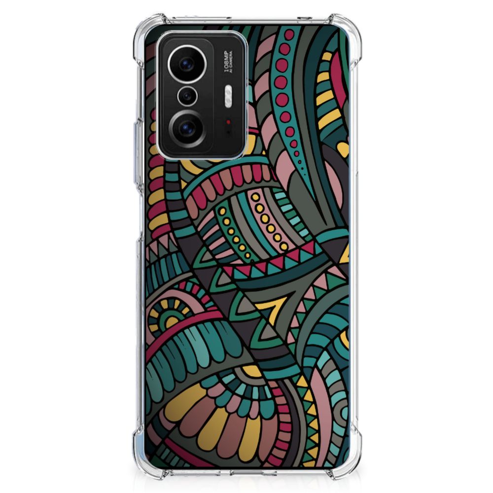 Xiaomi 11T | 11T Pro Doorzichtige Silicone Hoesje Aztec