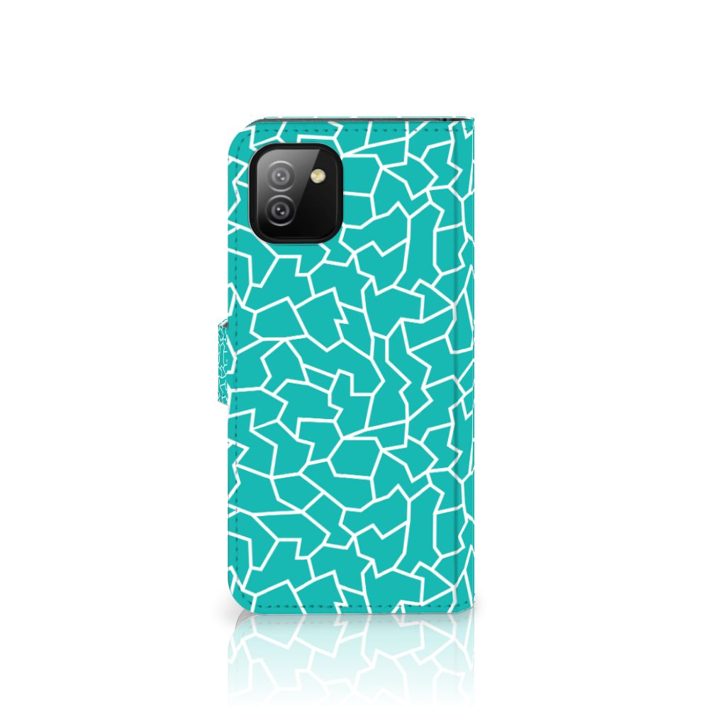 Samsung Galaxy A03 Hoesje Cracks Blue