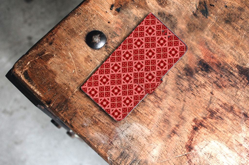 Huawei P10 Lite Telefoon Hoesje Batik Rood