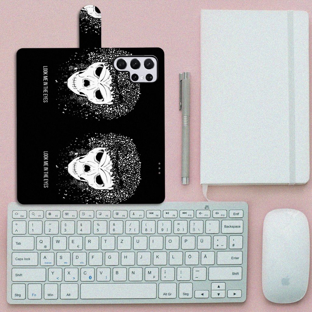 Telefoonhoesje met Naam Samsung Galaxy S22 Ultra Skull Hair