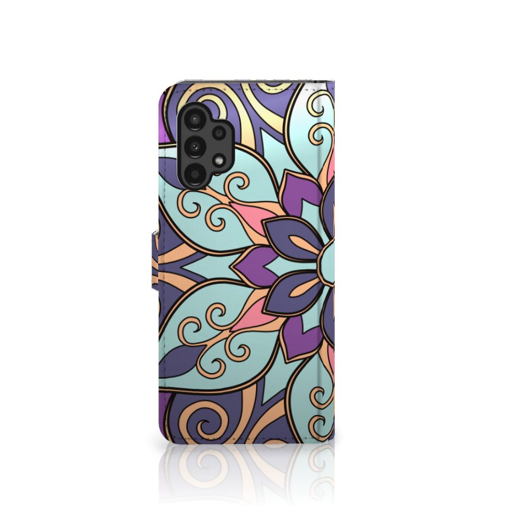 Samsung Galaxy A13 (4G) Hoesje Purple Flower