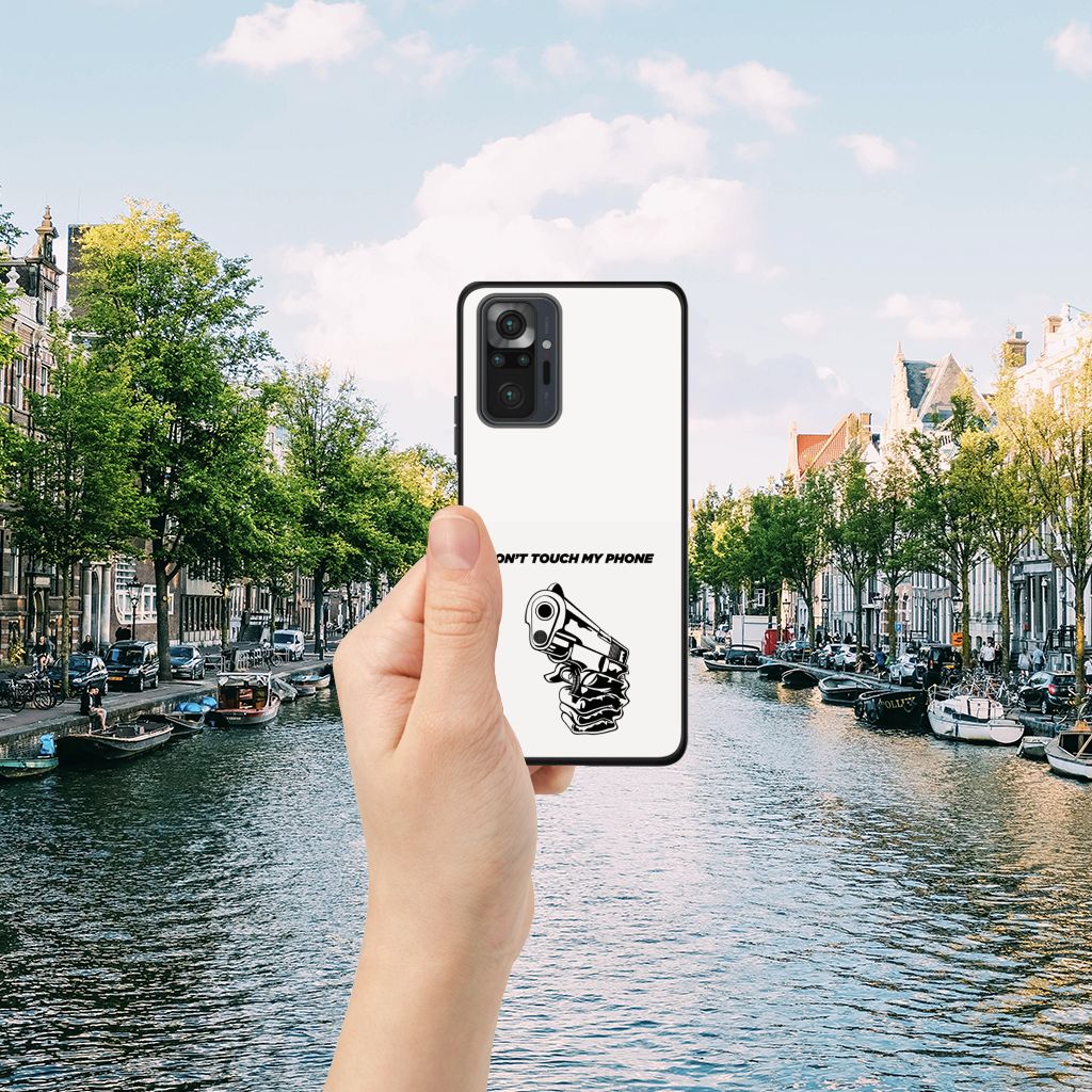 Xiaomi Redmi Note 10 Pro Telefoon Hoesje Gun Don't Touch My Phone B2C Telecom