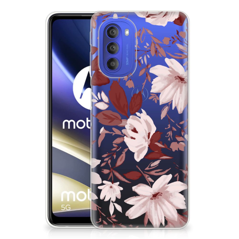 Hoesje maken Motorola Moto G51 5G Watercolor Flowers