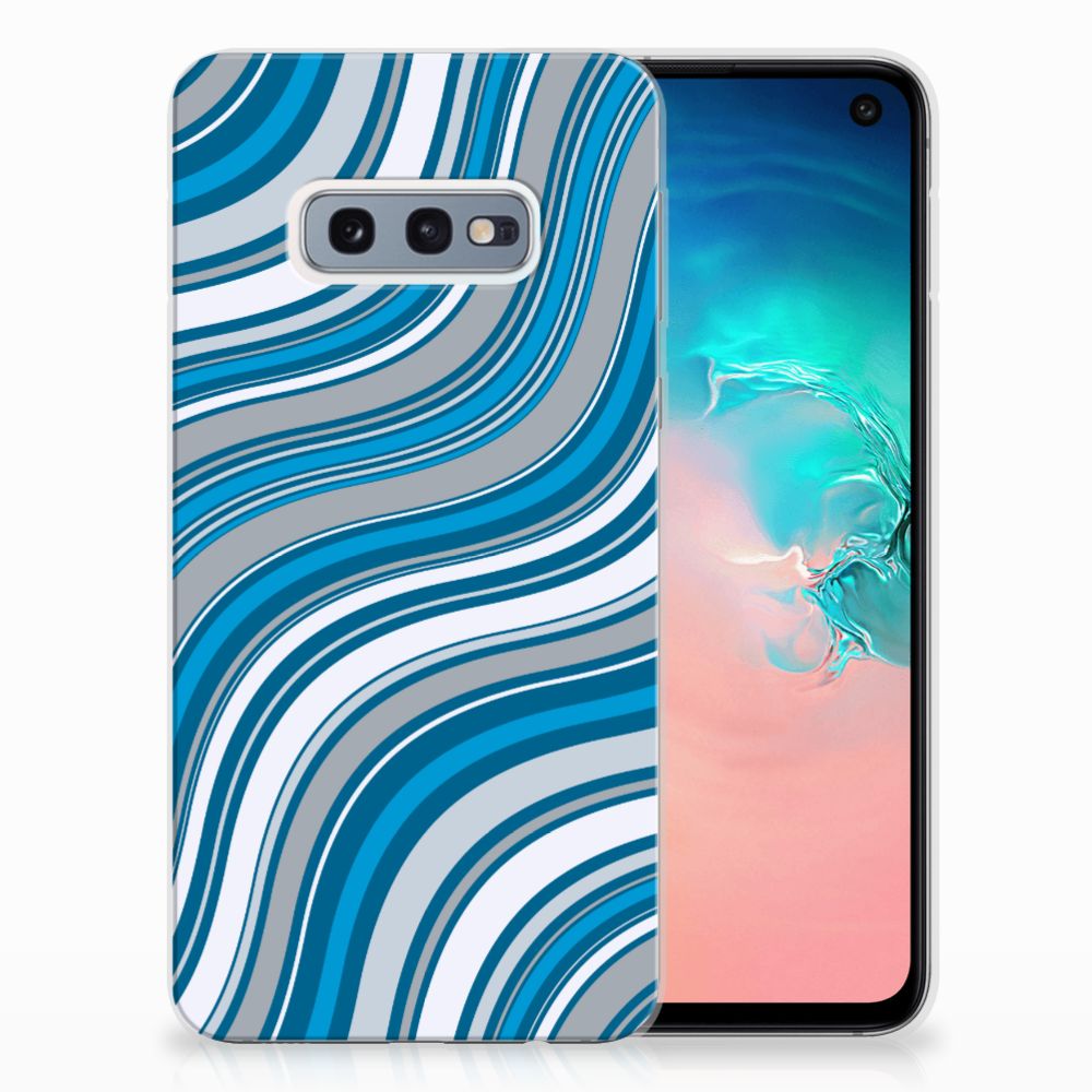 Samsung Galaxy S10e TPU bumper Waves Blue