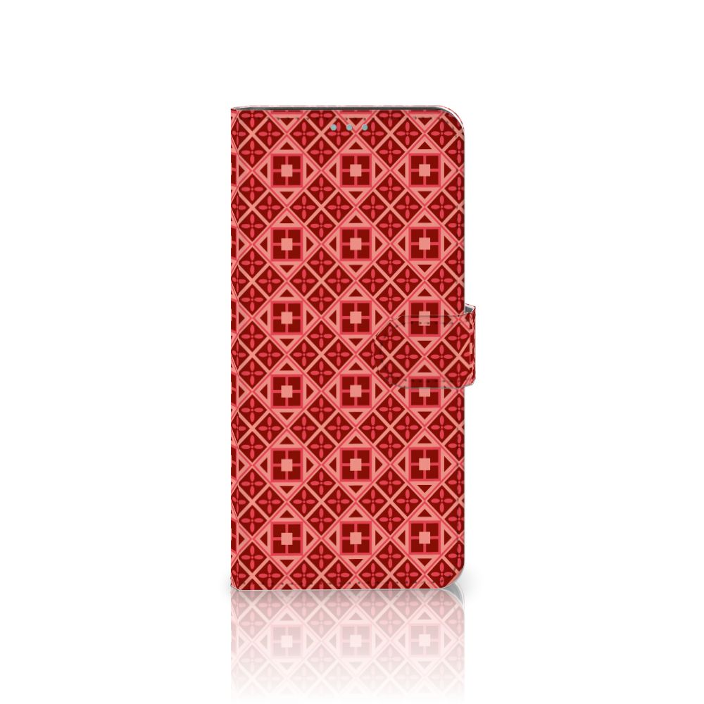 Nokia 3.4 Telefoon Hoesje Batik Rood