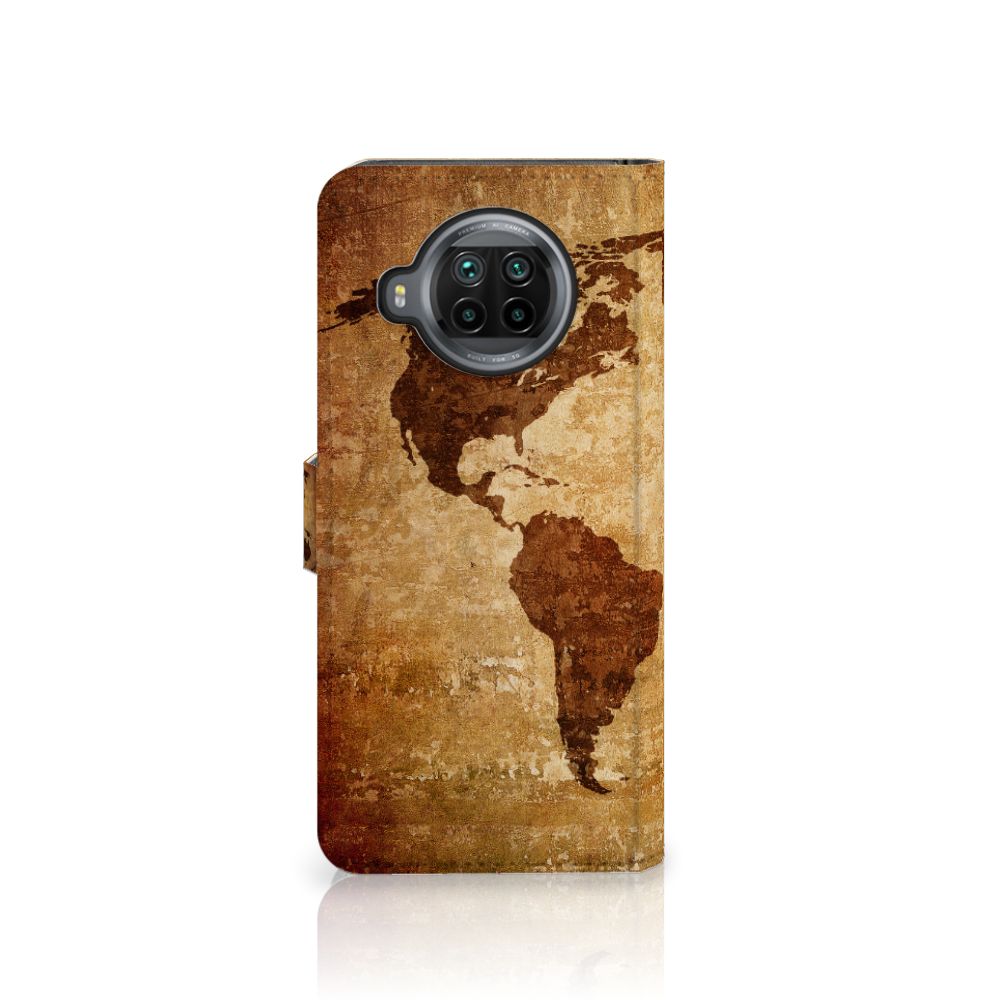 Xiaomi Mi 10T Lite Flip Cover Wereldkaart
