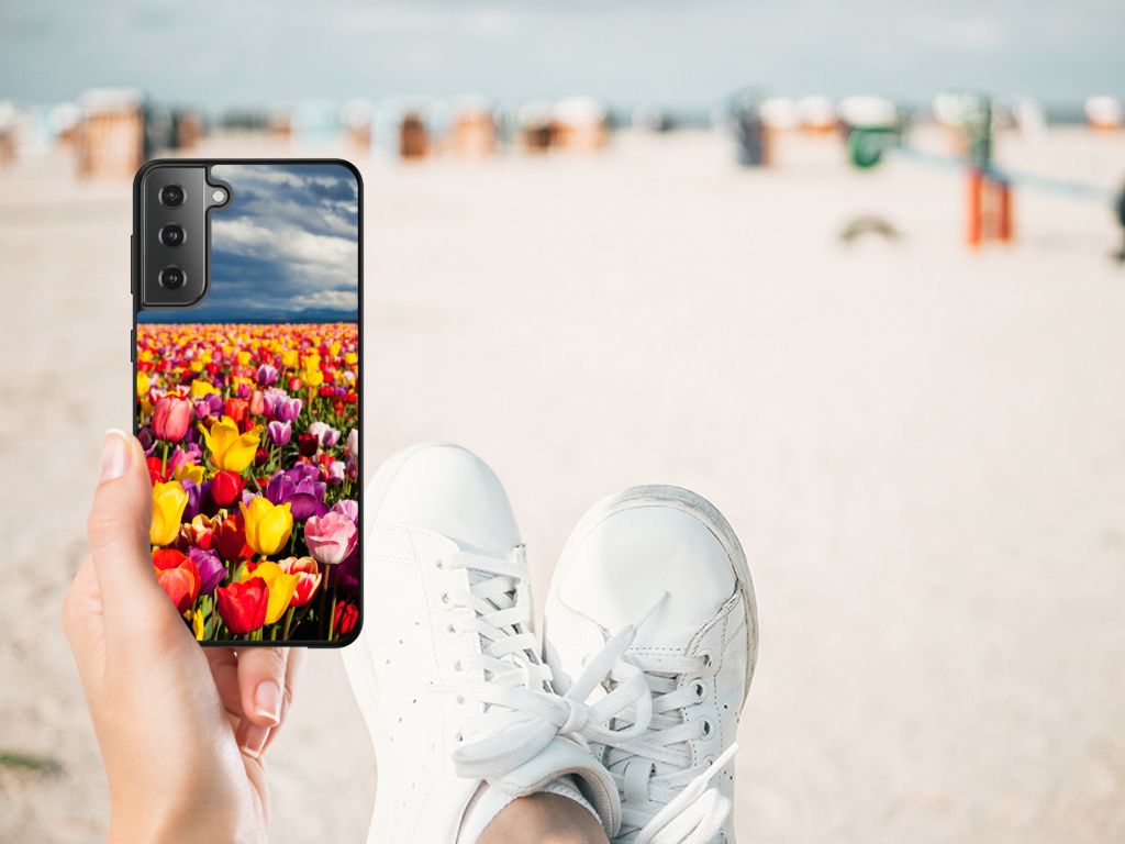 Samsung Galaxy S21 Plus Bloemen Hoesje Tulpen B2C Telecom