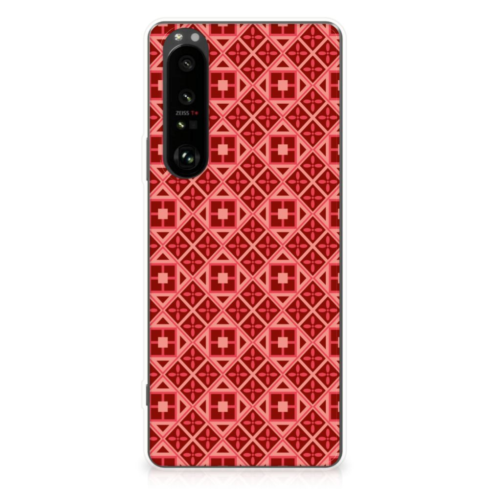 Sony Xperia 1 III TPU bumper Batik Rood