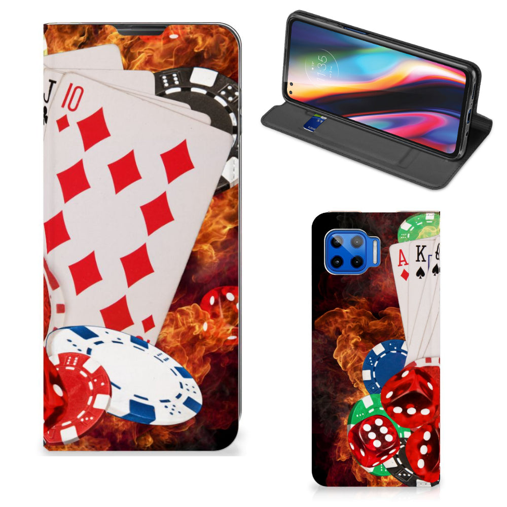 Motorola Moto G 5G Plus Hippe Standcase Casino